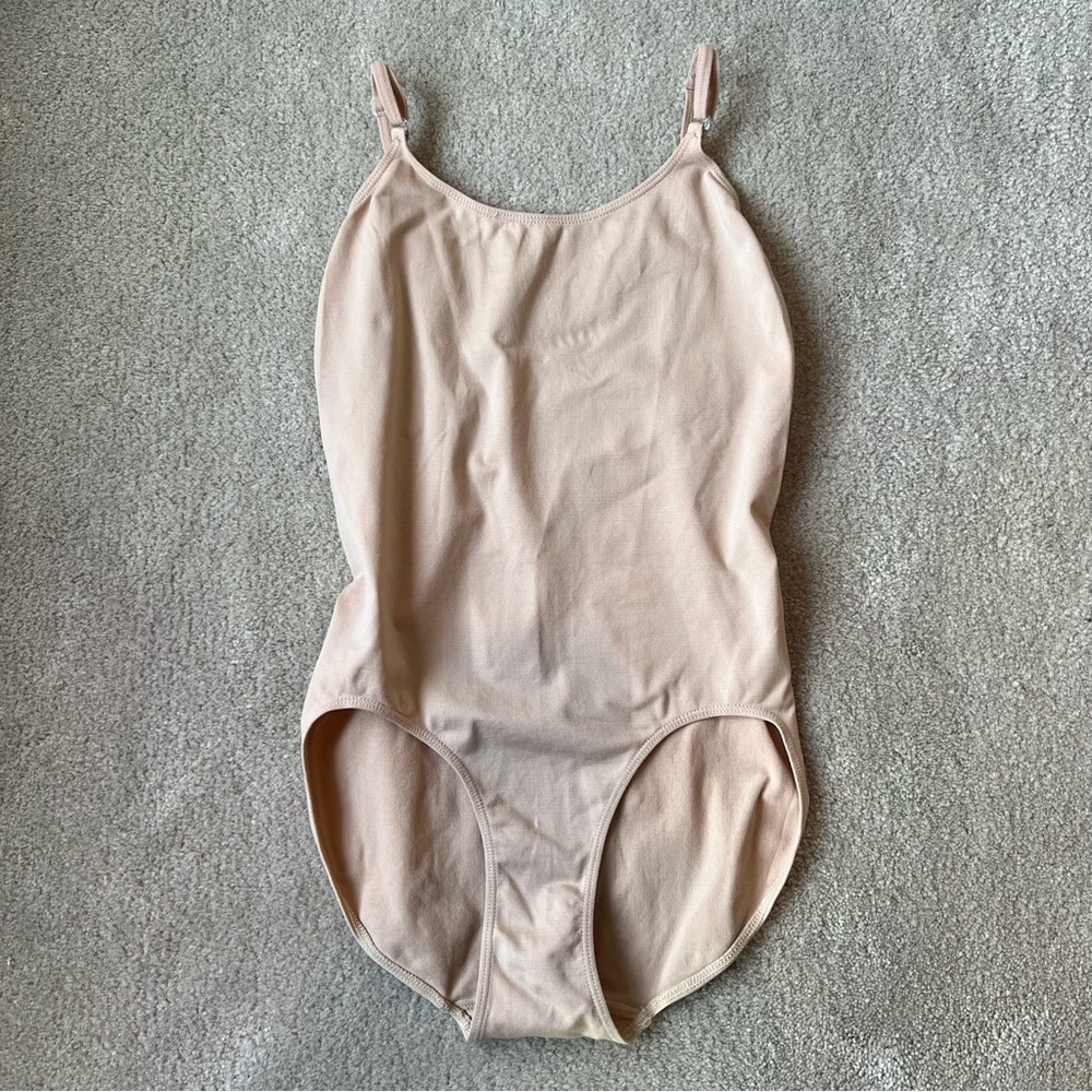 Capezio Nude Leotard Adjustable Straps Size Adult S